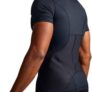 TOMMIE COPPER  Men's Medium compression back support shirt Copper Zinc infused